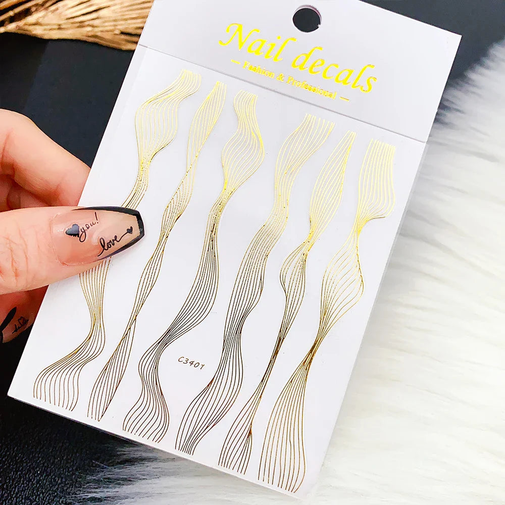 1PC Heart Love Design 3D Nail Art Sticker English Letter Self-Adhesive Slider Valentine's Day DIY Manicure Tips Accessories Tool (ONLINE ORDER ONLY)