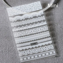Charming Geometric Black Khaki Brown Grid Houndstooth Snowflake Flat Chic  Adhesive Nail Art Decoration Stickers Manicure Decals (Online Order Only)