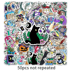 Magic Witch Crystal Stickers: Phone, Laptop, Luggage, Skateboard Decals, Fun for Kids (Online Order Only)
