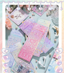 1Pcs Cute Love Romantic Pearl Scrapbooking Stickers Korean ins Hand Account Idol Card Album DIY Deco Material Stationery Sticker (ONLINE ORDER ONLY)