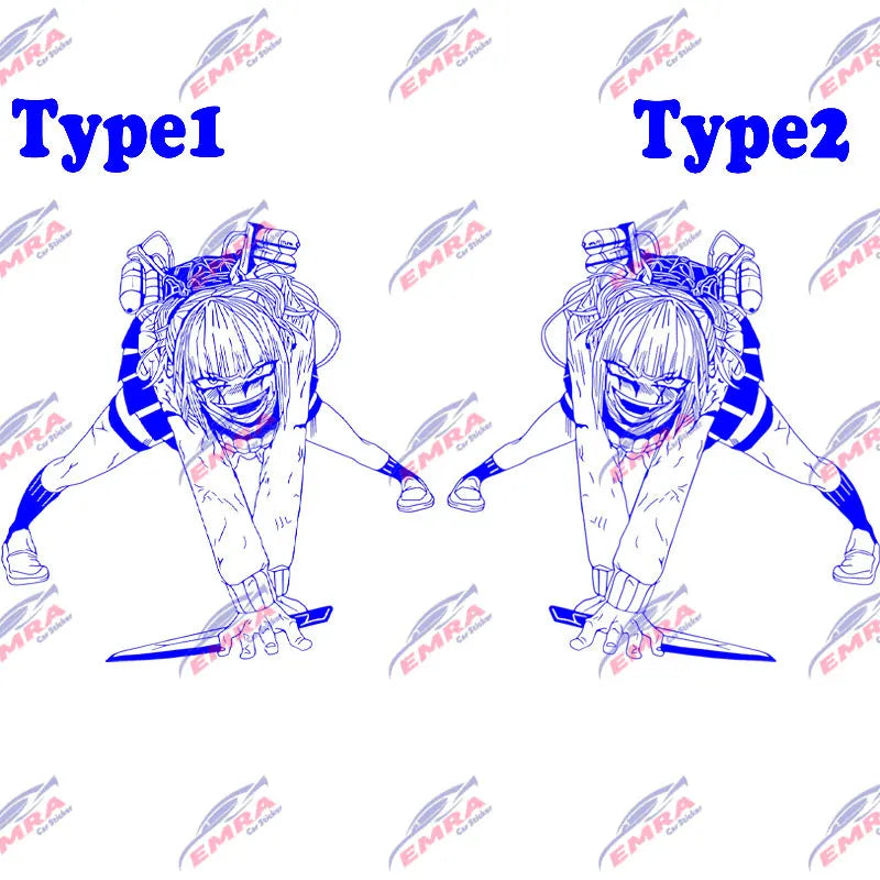 Anime Car Sticker Large Stickers External Accessories Assassin For Door Hood Decoration Style Spirit Styling PVC Vinyl Decal (ONLINE ORDER ONLY)