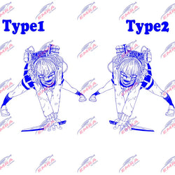 Anime Car Sticker Large Stickers External Accessories Assassin For Door Hood Decoration Style Spirit Styling PVC Vinyl Decal (ONLINE ORDER ONLY)