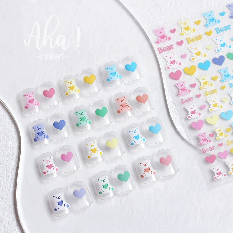 1pc 3D Cloud Moon Design Nail Art Stickers Ultra Thin Self Adhesive Nail Art Decals White Clouds Nail Art Decoration Supplies *N (Online Order Only)
