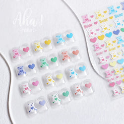 1pc 3D Cloud Moon Design Nail Art Stickers Ultra Thin Self Adhesive Nail Art Decals White Clouds Nail Art Decoration Supplies *N (Online Order Only)