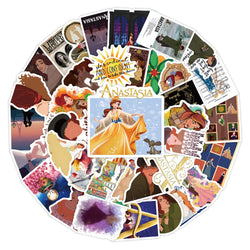 10/30/54PCS Anastasia Stickers Healing Movies Cartoon Sticker Graffiti Toy Luggage Laptop Phone Guitar Car Bike Skateboard Decal (ONLINE ORDER ONLY)