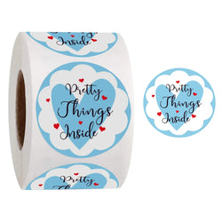 500pcs/roll Handmade with Love Letter Stickers Thank You Stickers Labels Wedding Box Gift Packing Decoration Stationery Stickers (ONLINE ORDER ONLY)
