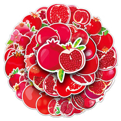 10/50Pcs Autumn Pomegranate Stickers Decoration Adhesive Sticker DIY Laptop Phone Decal Accessories Stickers (ONLINE ORDER ONLY)