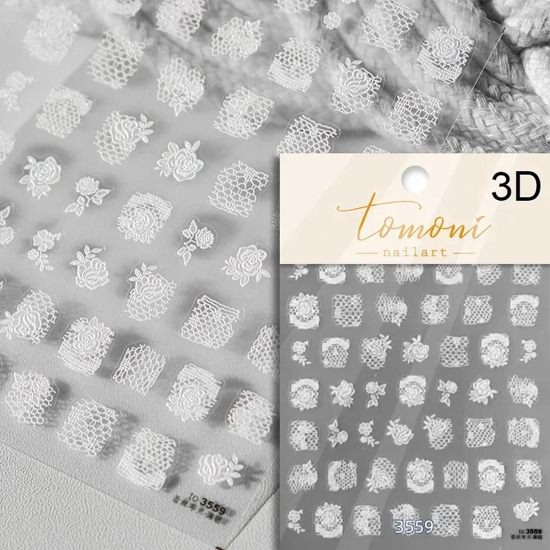 Shiny Colorful Color Block Fragment Square Fragment Grid Rhombus 3D Self Adhesive Nail Art Stickers Rhinestone Manicure Decals (Online Order Only)