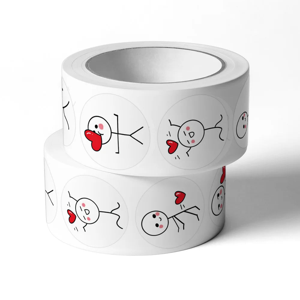 500pc/1lot Cute Cartoon Heart Stickers for Valentine's Day Baking Packaging Sticker Envelope Seals Love Decorative Stickers Gift (ONLINE ORDER ONLY)