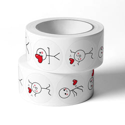 500pc/1lot Cute Cartoon Heart Stickers for Valentine's Day Baking Packaging Sticker Envelope Seals Love Decorative Stickers Gift (ONLINE ORDER ONLY)
