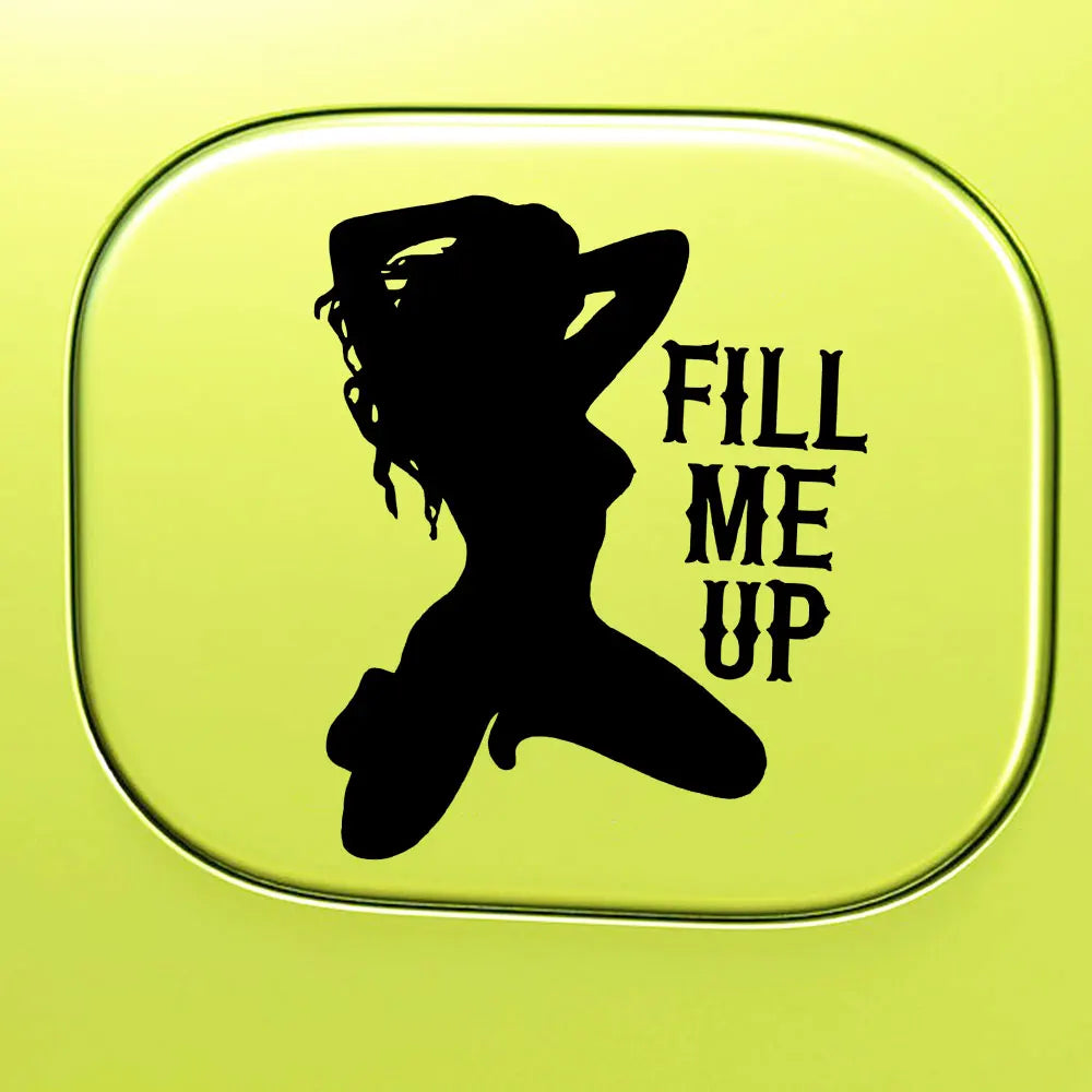 Funny Fuel Tank Cap Sticker for Car Decoration Sexy Beauty Exterior Accessories Stickers High Quality Waterproof Vinyl Decals (ONLINE ORDER ONLY)