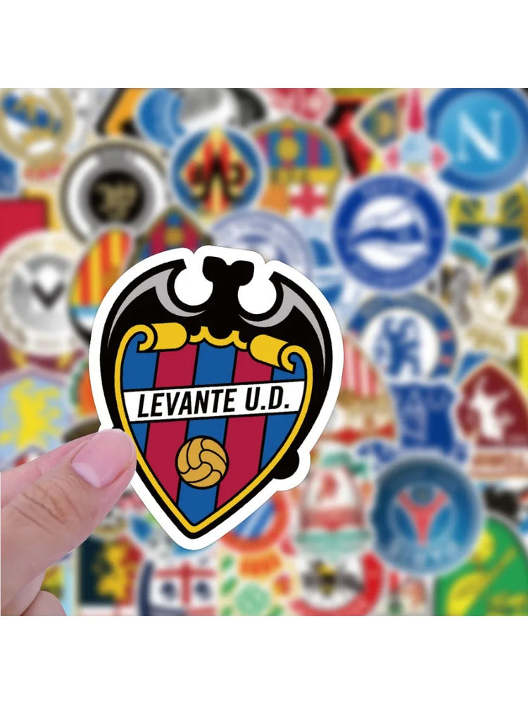 50 football club benchmarking stickers, personalized and creative handbill stickers, mobile phone and skateboard decorations (Online Order Only)