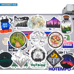 20/30/50Pieces Outdoor Adventures Hiking Camping Climbing Travel Stickers for Scrapbook Luggage Guitar Phone Laptop Sticker Toys (Online Order Only)