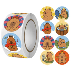 500pcs/Roll Cartoon Animal Stickers Anime Round Seal Diy Laptop Decals Stickers Cute Book Children Reward Kids Toy Gift (ONLINE ORDER ONLY)