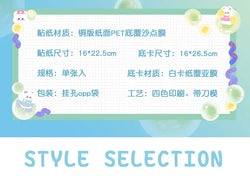 1pcs Cute Colorful Bubble Series Stickers Ins Basis Dot Laser Decoration Sticker Diary Scrapbooking DIY Album Kawaii Stationery (ONLINE ORDER ONLY)