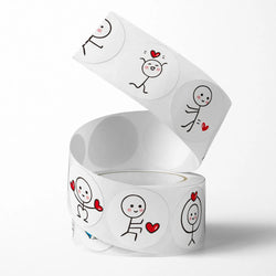 100-500Pcs Stickers Love Labels for Wedding  Valentine's Day Holiday Gift Decoration Envelope Sealing Stickers Scrapbooking (ONLINE ORDER ONLY)