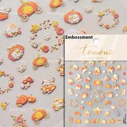 Cute Colored Mushrooms Water Bubbles Umbrella-shaped Plant Various Shapes Fungi Lovely Adhesive Nail Art Stickers Manicure Decal (ONLINE ORDER ONLY)