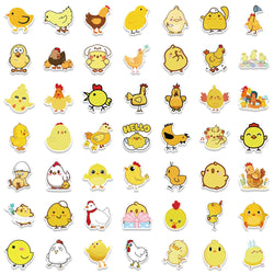 10/30/50/100PCS Cute Chicken Animall Stickers For Kids DIY Handbook Scrapbooking Phone Laptop Wall Decals Decoration Car Sticker (ONLINE ORDER ONLY)