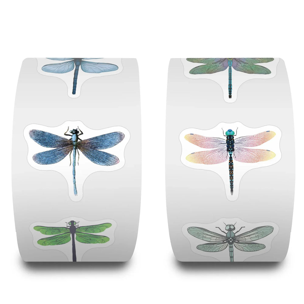 100-500pcs Beautiful Dragonfly Stickers for Notebook Stationery Scrapbook Sticker Aesthetic Scrapbook Material Craft Supplies (Online Order Only)