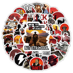 50/103pcs Classic Movies A Fistful of Dollars Creative DIY Account Stickers Mobile Phone and Skateboard Decoration Toy Sticker (Online Order Only)