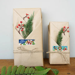 120pcs/roll Merry Christmas Package Seal Stickers Xmas Tree Snowman Santa Claus Gifts Wrapping Decals Decoration Label (Online Order Only)