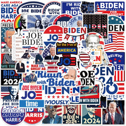 50pcs Cartoon Funny Joe Biden Harris Stickers Decals DIY Graffiti Toys For Laptop Guitar Luggage Skateboard Kids Sticker (ONLINE ORDER ONLY)