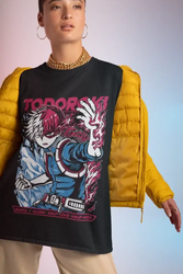Shoto Todoroki T-Shirt: MHA Oversized Graphic Top (ONLINE ORDER ONLY)