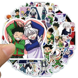 50pcs Hunter X Hunter Anime Stickers Pack Cartoon Character Decoration Laptop Skin Waterproof Phone Case Cute Stickers Kids Toys (ONLINE ORDER ONLY)
