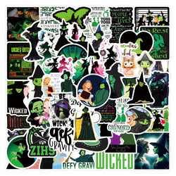 Cartoon Wicked Love Movie Stickers: 10/30/55PCS Waterproof PVC Skateboard Notebook Decor (Online Order Only)