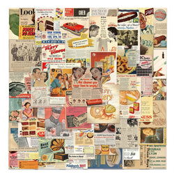 50pcs Classic Aesthetic Retro Newspaper Stickers For Luggage Guitar Phone Fridge Waterproof Graffiti Laptop Decals (ONLINE ORDER ONLY)