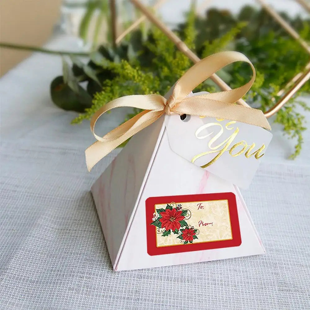 Gift Package Stickers Self-adhesive Paper Stickers Premium Christmas Gift Sticker Labels Self-adhesive for Present for Festive (ONLINE ORDER ONLY)