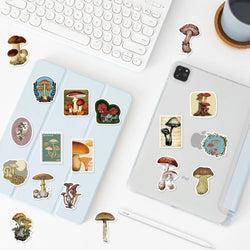 10/30/50PCS Mushroom Graffiti Stickers Retro Style Graffiti Decals Cartoon stickers Toy DIY Scrapbook Luggage Guitar Car Bike (ONLINE ORDER ONLY)