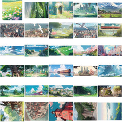 10/30/60PCS Cartoon Anime Landscape Stickers Aesthetic Decoration DIY Waterproof Motorcycle Phone Travel Bike Toys Kids Sticker (ONLINE ORDER ONLY)