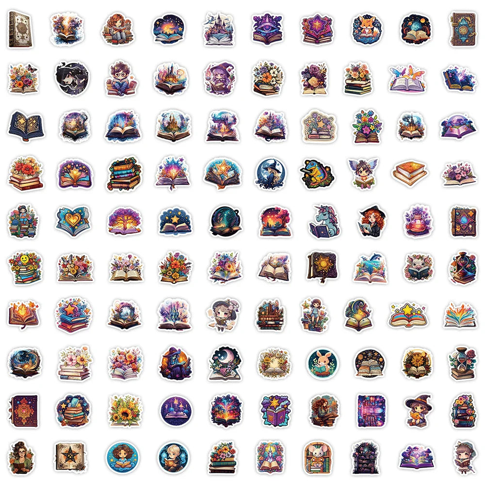 10/30/50/100pcs Funny Gothic Magic Witch Cartoon Stickers Aesthetic Decals Fridge Phone Car Graffiti Sticker Kids Classics Toy (ONLINE ORDER ONLY)
