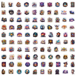 10/30/50/100pcs Funny Gothic Magic Witch Cartoon Stickers Aesthetic Decals Fridge Phone Car Graffiti Sticker Kids Classics Toy (ONLINE ORDER ONLY)