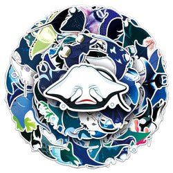 10/50Pcs Manta Rays Stickers Decal Vinyl for DIY Stationery Scrapbooking Guitar Laptop Skateboard Stickers 2024 (ONLINE ORDER ONLY)