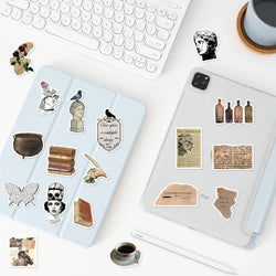 50PCS Dark Academia Cool Stickers Decals For Laptop Phone Suitcase Fridge Skateboard Waterproof Sticker Kids Toys (ONLINE ORDER ONLY)