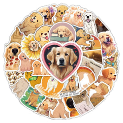 10/30/54PCS Golden Retriever Cartoon Stickers Kawaii Dog Sticker Cute Animal Toy Luggage Laptop Guitar Bike Decoration Decals (ONLINE ORDER ONLY)