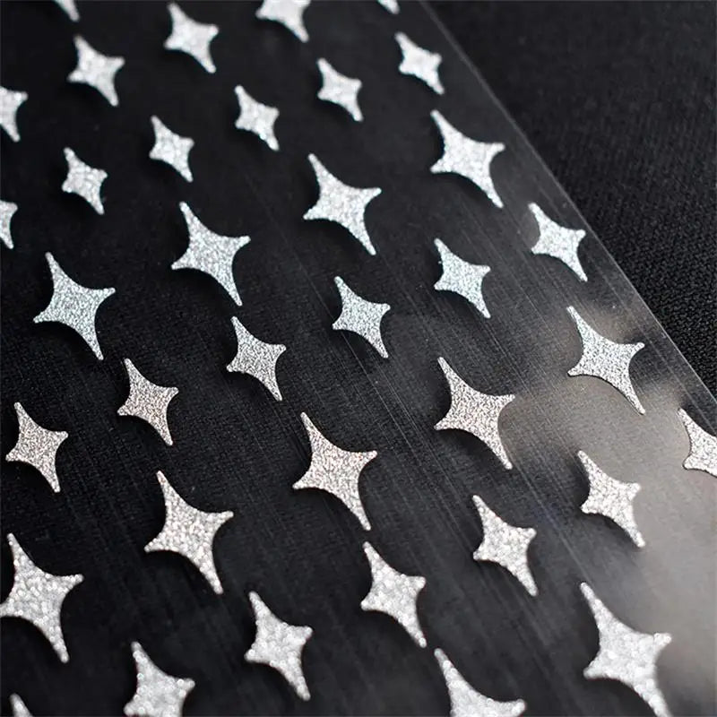 Reflective Glitter 3D Nail Stickers Love/Bear/Butterfly/Flame/Star Design Foils Sliders Manicure Decals Wraps Press on Nail Tool (ONLINE ORDER ONLY)