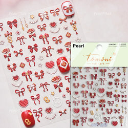 Wealthy Rich Snake Flower Coin Yuanbao Good Luck Blessing Fu Character Self Adhesive Nail Art Stickers Rhinestone Manicure Decal (ONLINE ORDER ONLY)