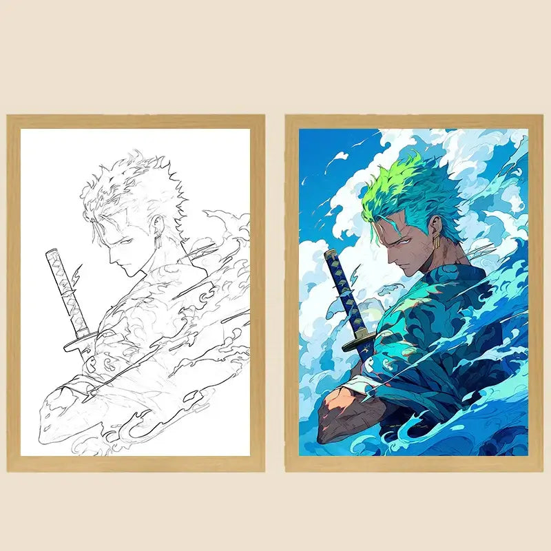 One Piece Photo Frame Night Light Luffy Zoro Christmas Gift (ONLINE ORDER ONLY)