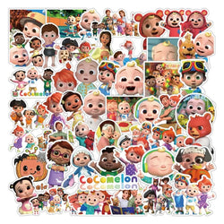 50pcs COCOMELON Cartoon Stickers for Laptop, Phone, Car, Scooter, Water Bottle, Suitcase, Refrigerator (Online Order Only)