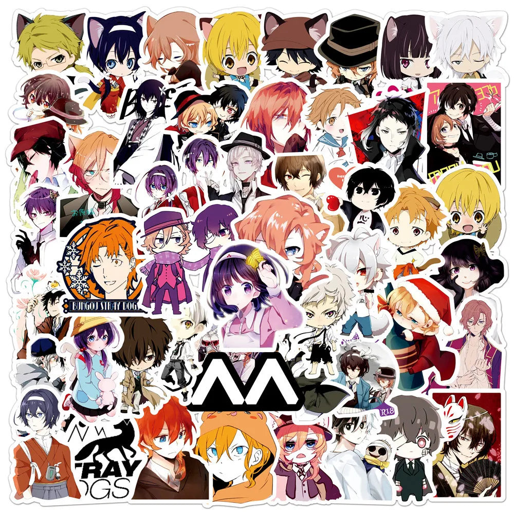 50pcs Bungo Stray Dogs Nakajima Atsushi Anime Stickers for Helmet Wall DIY Decoration (ONLINE ORDER ONLY)