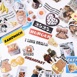 50pcs/lot Korean ins Scrapbook Stickers Life Projector Series Art Craft Sticker Decorative Diary Planner Cute Stationery Sticker (ONLINE ORDER ONLY)