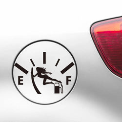 Swordswoman Empty Full Gas Gauge Sticker for Car Fuel Tank Cap Door Decoration Automotive Supplies Outdoor Stickers Vinyl Decals (ONLINE ORDER ONLY)