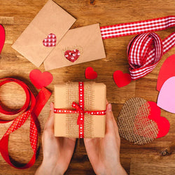 100-500pcs Heart Valentines Day Sticker Thank you Candy Bag Seal Sticker Scrapbooking Valentines Gift Box Label Decoration (ONLINE ORDER ONLY)