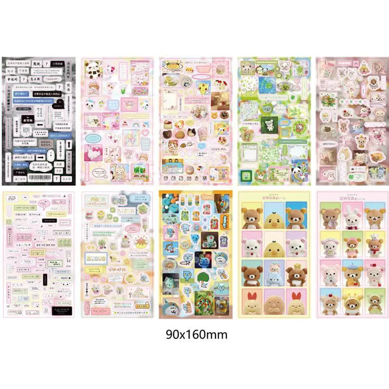 6pcs/10pcs Set Y2K Random Cute Glitter Laser Sticker for Phone Camera Luggage Journal Sticker Kawaii Decoration Sticker Gift (ONLINE ORDER ONLY)