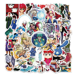 50pcs Yu Yu Hakusho Anime Stickers for Luggage, Water Bottles, Phones, Laptops, Scooters, Refrigerators (Online Order Only)