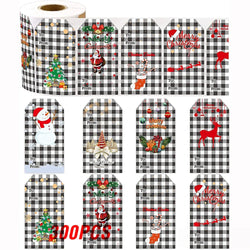 50-300Pcs Merry Christmas Theme Stickers for DIY Gift Decorate Baking Package Envelope Seal Labels Stickers Stationery  Stickers (Online Order Only)