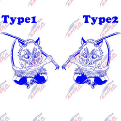 Big Anime For Car Sticker Whole Body Car Customization For Side Decorate Exterior Accessories Waterproof PVC Vinyl Decals (ONLINE ORDER ONLY)